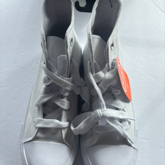 NEW Wonder Nation Girls Happy Faces & White High Top Sneakers - Shoe Size 6 - Picture 4 of 14